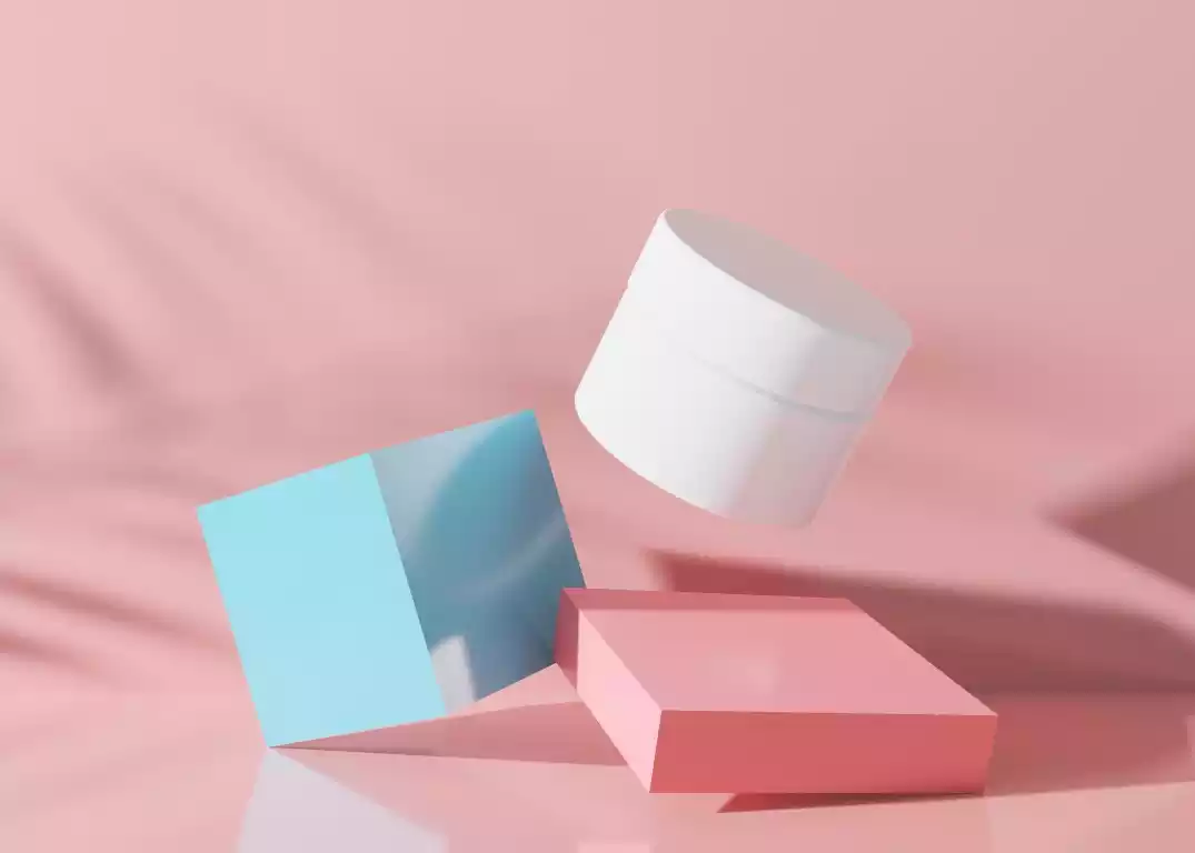 Skincare set in custom packaging